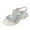 Silver, variant on Sandals for Kids and Beach Slides for Girls Princess Rhinestone Slingback Elastic Ankle Strap Casual Bohemian Shoes