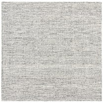 SAFAVIEH Abstract Salem Stripe Area Rug, Black/Grey, 6' x 6' Square