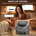 thumbnail image 3 of Automatic Self Cleaning Cat Litter Box with App Control Open Top Multi Sensor Safety Adjustable Entry Odor Control, 3 of 8