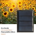 thumbnail image 2 of 0.23W 2V 115mA Mini Célula solar Panel solar de silicio policristalino DI yeacher 0.23W, 2 of 7