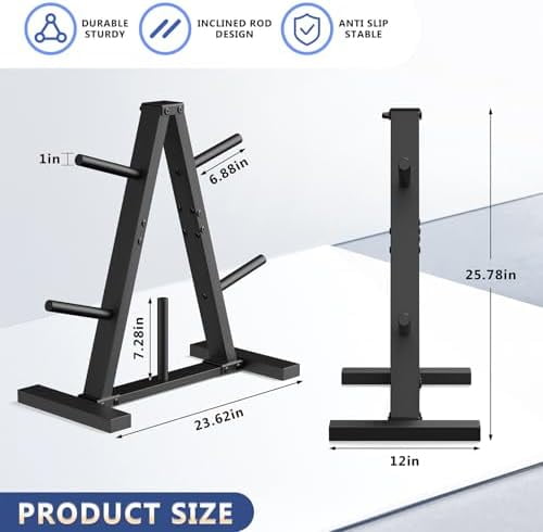 Weight Plate Rack, Weight Tree, 1-Inch Home Gym Storage Stand, Holds 300 lbs$$Sport & Recreation Other