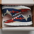 thumbnail image 3 of Puerto Rico American Flag Shoes for Men Women Running Shoes Lightweight Walking Sneakers Mesh Athletic Sport Shoes White Size 12, 3 of 5