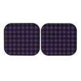 thumbnail image 7 of Balery 2 Piece Purple Black Plaid Car Windshield Sun Shade|Foldable Front Windshield Shade for Car Front Window for Most Sedans SUV Truck-Medium, 7 of 7
