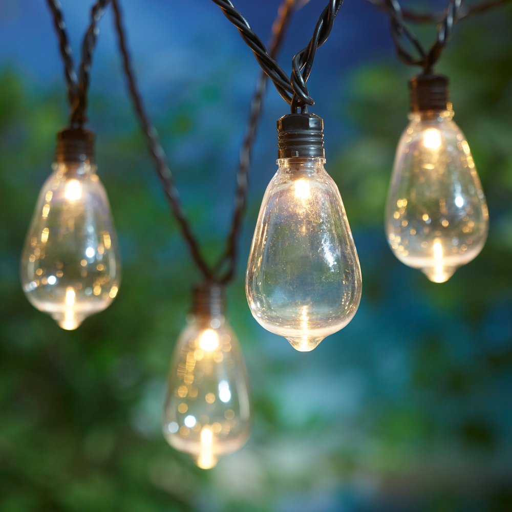 Mainstays 35 Count Indoor / Outdoor LED Edison Style Lights, Black Wire