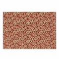 thumbnail image 1 of Chinese Cutting Board, Oriental Blossoms with Tangled Curly Leaves Antique Design of Flowers, Decorative Tempered Glass Cutting and Serving Board, Small Size, Vermilion Beige, by Ambesonne, 1 of 1
