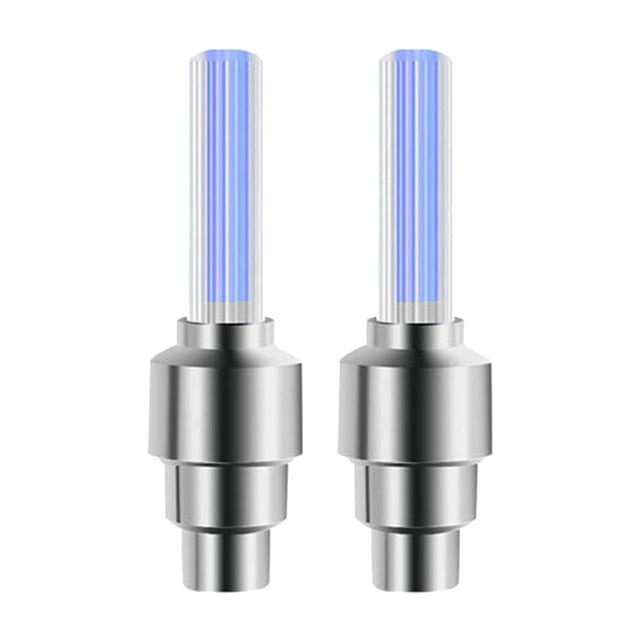 2 piezas de luz LED para rueda de bicicleta Vabration Induction Vabration Flash LED resistente al Soledad Luz de tapas de válvulas