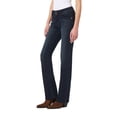 thumbnail image 2 of WallFlower Women's Luscious Curvy Bootcut Mid-Rise Insta Stretch Juniors Jeans (Standard and Plus), 2 of 5