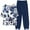 Blue, variant on LYXSSBYX Two Piece Sets for Women Summer Women's Casual Round Neck 5/4 Sleeve Top and Pants Digital Printing Two-piece Set