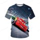 thumbnail image 1 of Disney Baby Boy dibujos animados 3D impresión Pixar Cars Lightning McQueen niños camisetas de manga corta chica Top Tee ropa chico disfraz 110 heqiyong CONDUJO, 1 of 2