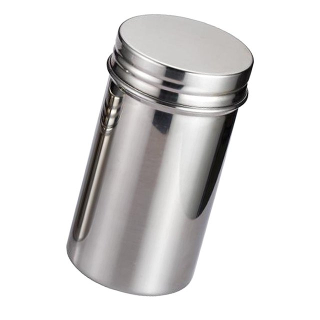 Caja de Especias Baoblaze Tarro de Té de Acero Inoxidable Color Plata Tamaño Pequeño