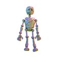 thumbnail image 3 of Halloween Outdoor Decoration Spooky Home Decor 3D Printed Skeleton Figure Toy Gift Craft, 3 of 4