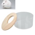 thumbnail image 1 of Bañera De Para Hámster, Caja De Para Mascotas De Forma Redonda Pequeña, Baño De Acrílico Transparente, 1 of 7