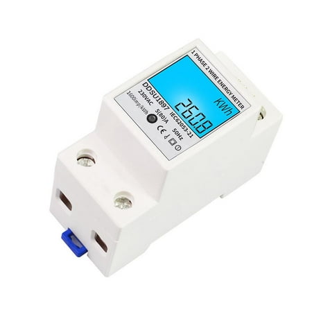 

AORESAC Digital Electric Energy Meter Single Phase DIN Rail Electricity Meter One Phase Two Wire Multifunction Electrical Meter