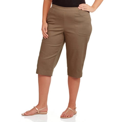 Just My Size - Just My Size Women's Plus Size 2 Pocket Pull on Capri ...
