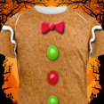 thumbnail image 5 of Gingerbread Man Costume All Over Adult T-Shirt - Medium, 5 of 7