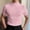 #Pink, variant on DPTALR Men's Summer Fashion Knit Solid Color Crew Neck Casual Short Sleeve Top,White,XXXL