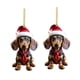 thumbnail image 2 of RKSTN christmas ornaments Border Product Christmas Dog Car Hanger Christmas Decoration Acrylic Car Hanger Home Hanger, 2 of 4