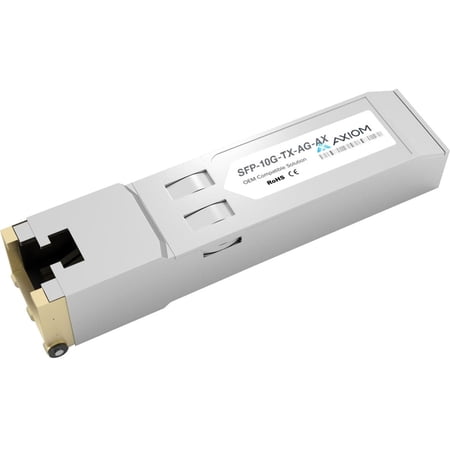 UPC: 0840177840357 | Axiom 10GBASE-T SFP+ Transceiver for Avago  SFP-10G-TX-AG