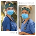thumbnail image 3 of COEQINE Galaxy Moon Nurse Button Headband Elastic Sports Headbands Thick Non-Slip Hair Bands for Women Sport Headbands for Men Basketball Medical Headbands with Buttons for Hospital Use, 3 of 7