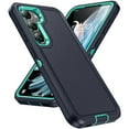 thumbnail image 1 of ELEHOLD for Samsung Galaxy S23 Plus,Rugged Hybrid Case Military Grade Shockproof 360° Full Body Protection Slim Fit Anti-Scratch Case for Samsung S23+,DarkBlue+Green, 1 of 8