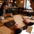 thumbnail image 1 of Linen Stationery Paper Set with Wax Seals and Kraft Envelopes for Letters, Invitations, and Greeting Cards, 1 of 6