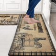 thumbnail image 4 of Farmhouse Kitchen Rugs and Mats Set of 2, Cushioned Anti Fatigue Kitchen Mat 2 Pcs Washable, Rooster Waterproof Standing Kitchen Floor Mat for Sink Office Laundry, 18"x 48"+ 18" x 60", 4 of 6