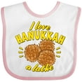 thumbnail image 3 of Inktastic I Love Hanukkah a Latke Boys or Girls Baby Bib, 3 of 4
