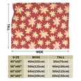 thumbnail image 3 of DouZhe Ultra-Soft Micro Fleece Lightweight Flannel Bed Blanket, Watercolor Yellow Maple Leaves Print Cozy Warm Throw Blankets, 60"x50", 3 of 7