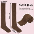 thumbnail image 4 of Women's Fuzzy Long Socks Fluffy Winter Plush Leg Warmers Winter Warm Knee Socks Thermal Socks, 4 of 7