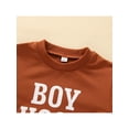 thumbnail image 4 of Franhais Toddler Sweatshirt Baby Casual Long Sleeve Letter Print Round Neck Pullover Tops, 4 of 9