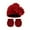 Wine, variant on FAIWAD Newborn Baby Girl Hat Gloves Set Baby Bow Cotton 2pcs Preemie Infant Cute Beanie Mittens for Girls Boys 0-6Months