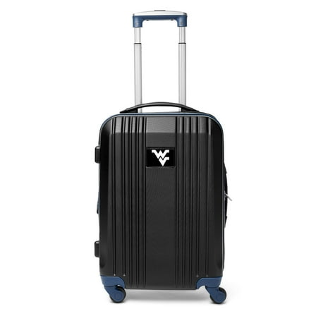 Mojo Outdoors NCAA West Virginia Mountaineers 21 in. Carry-on Hardcase Two-Tone Spinner