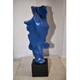 thumbnail image 5 of Nifao Abstract Modern Lovers Blue Resin Statue – Modern Home Decor Sculpture, 12"L x 8"W x 26"H, 5 of 12