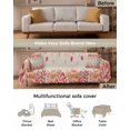 thumbnail image 3 of Red Beige Fall Leaves Sofa Couch Covers for Dog,Washable Sectional Couch Slipcovers for Loveseat with Tassels,Vintage Country Plant Botanical Non Slip Sofa Throw Cover Blanket Large 71''x102'', 3 of 8