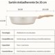 thumbnail image 2 of Sartenes Antiadherentes, Sartén de chef de Piedra de Granito, Sartenes de Cerámica con Mango de Baquelita Batería de Cocina (Blanco), 2 of 4