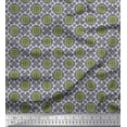 thumbnail image 1 of Soimoi Japan Crepe Satin Fabric Geometric & Mandala Kaleidoscope Printed Fabric 1 Yard 42 Inch Wide, 1 of 1