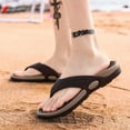 thumbnail image 3 of Slippers de hombre Masajeando diapositivas antideslizantes Flip Flops Sandalias Zapatos de interior al aire libre Casual moda cómodo Calzado Khaki 40 Inevent AP008916-13, 3 of 6
