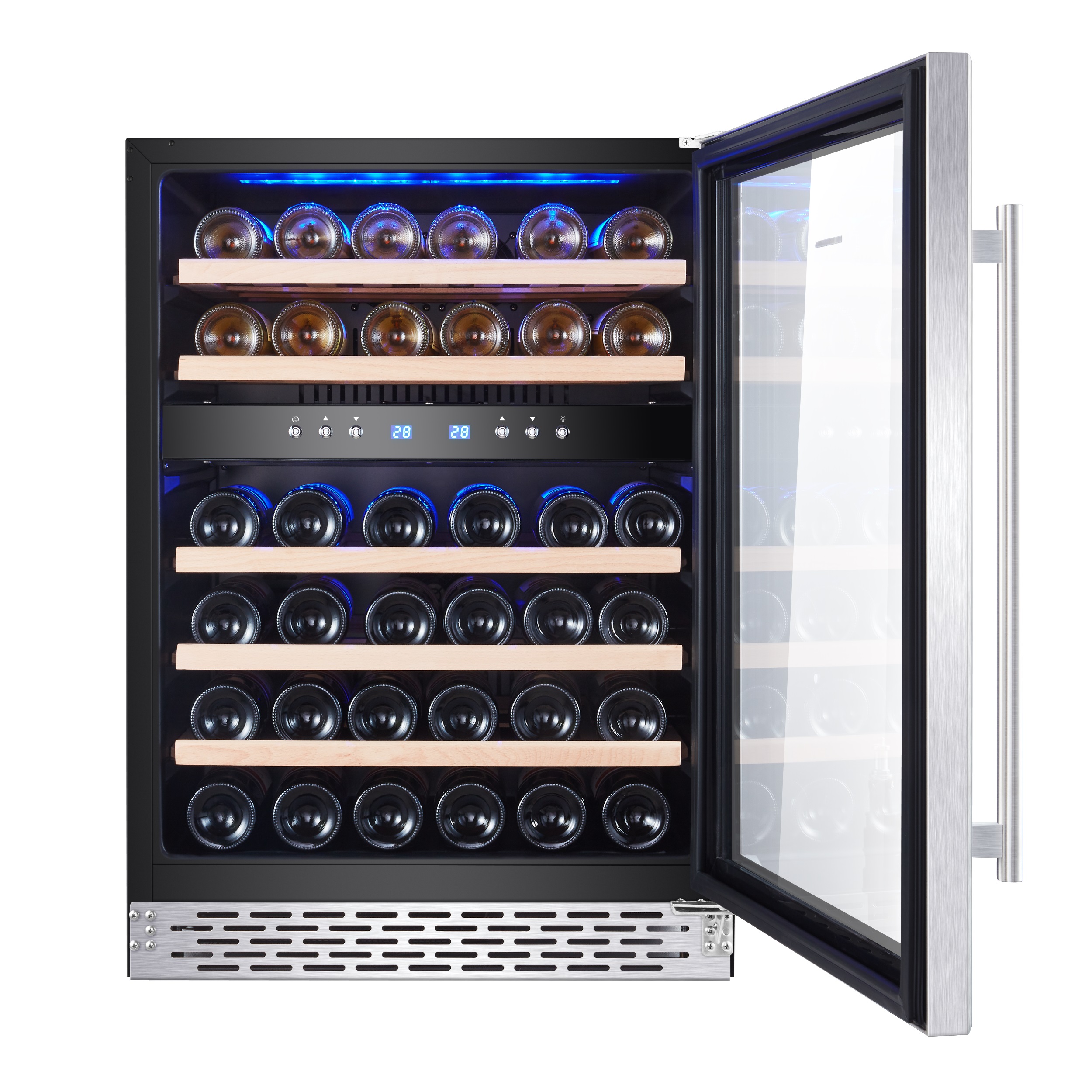 Phiestina 46 Bottle Dual Zone Built-in Wine Cooler - image 4 of 12