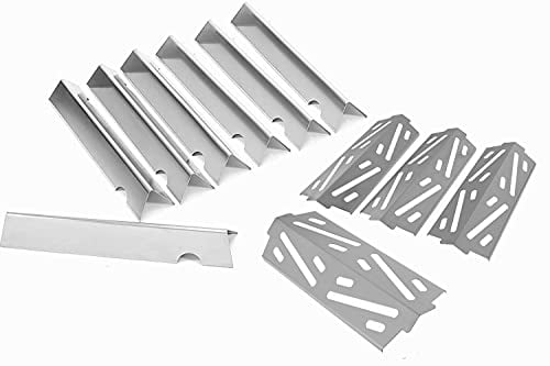 GFTIME Flavorizer Bars et déflecteurs de Chaleur pour Weber Genesis II/LX 300 Series II E-310, 330, 335, II S-335, II LX S/E-340 (2017 et Plus récent), Plaque à Flamme pour Weber 66032