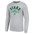 thumbnail image 2 of Men's Starter  Heather Gray Dallas Stars Puck Long Sleeve T-Shirt, 2 of 3