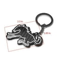 thumbnail image 3 of iPick Image for Ford New Bronco Black Real Carbon Fiber Logo Shape Cut Key Chain, Official Licensed, 3 of 5