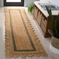 thumbnail image 2 of SAFAVIEH Natural Fiber Archibald Bordered Runner Rug, Natural/Olive, 2'3" x 9', 2 of 6