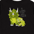thumbnail image 4 of Inktastic I Love My Dad with Baby and Daddy Triceratops Boys or Girls Long Sleeve Toddler T-Shirt, 4 of 5