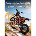 thumbnail image 4 of ESKUTE NOVAX Electric Dirt Bike for Adults/Teens, 4000W 46MPH Fast Electric Motorcycle, 48V 22.8Ah Long Range Battery, Full Suspension, Hydraulic Brakes, Orange, UL2849, 4 of 6