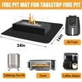 thumbnail image 7 of Heat Resistant Mats for Countertop,2 Pcs 16 x 24 in Fireproof Mat for Air Fryer,Kitchen Countertop Protector Hot Pad for Coffee Maker,Stand Mixer,Micro Wave Oven - Non-slip and Waterproof,Black, 7 of 7
