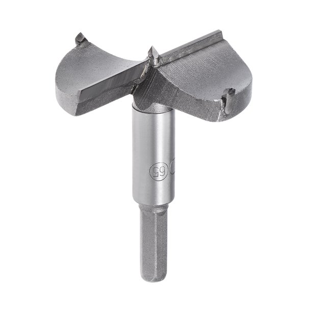 Broca de madera de carburo de punta hexagonal de 65mm de diámetro Uxcell