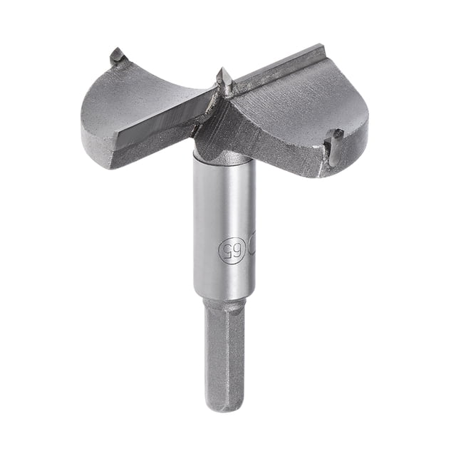 Broca de madera de carburo de punta hexagonal de 65mm de diámetro Uxcell