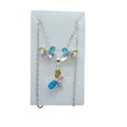 thumbnail image 3 of COLLAR DE LIBELULA MULTICOLOR DE PLATA CON ARETES, 3 of 4