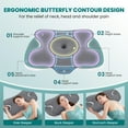 thumbnail image 3 of Alupssuc Cervical Neck Pillows, Memory Foam Pillow with Cooling Silk Case for Neck & Shoulder Pain Relief, Side & Back & Stomach Sleepers, 3 of 8