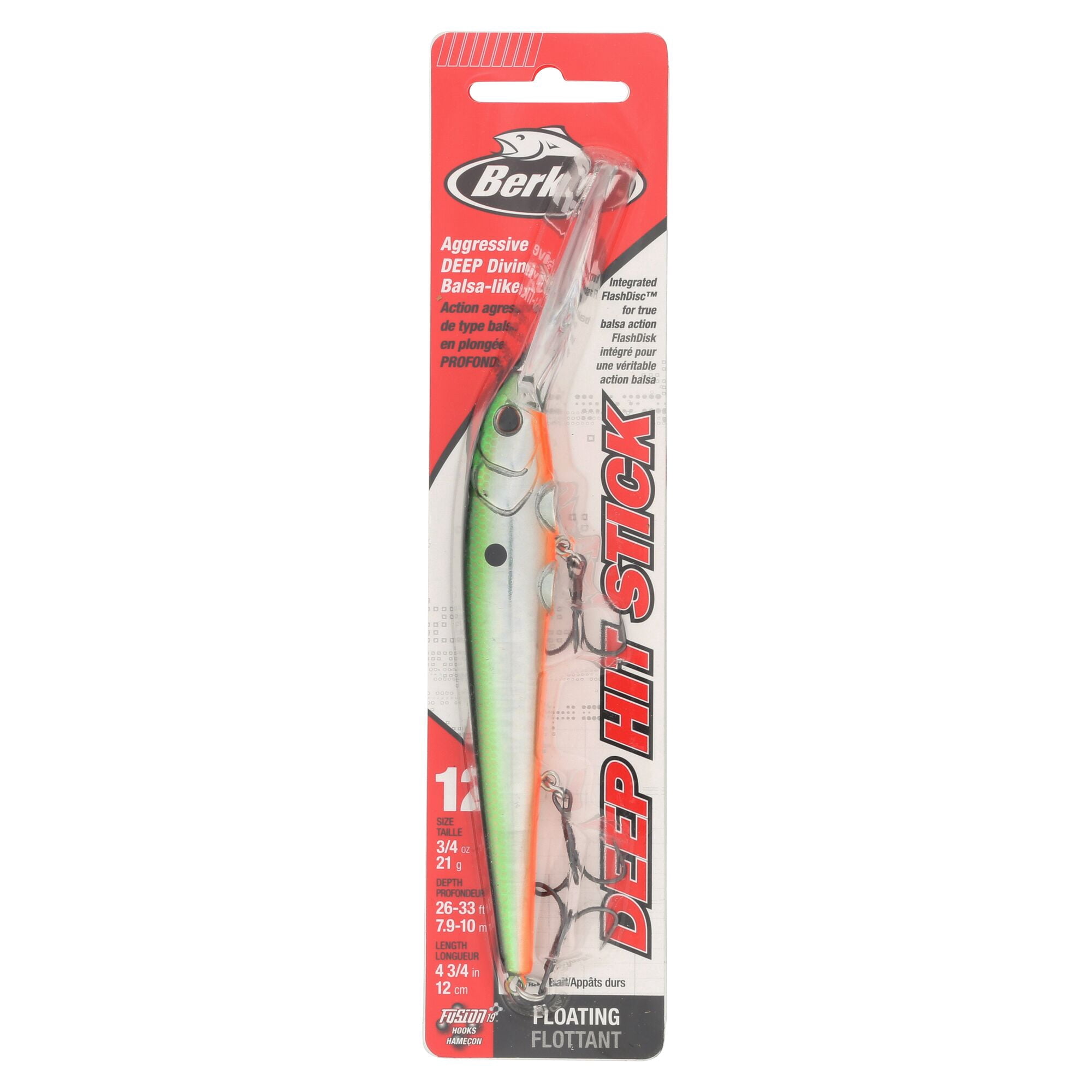 Berkley Deep Hit Stick, 4.75 in, Crankbaits, Slick Tennessee Shad (1-count)
